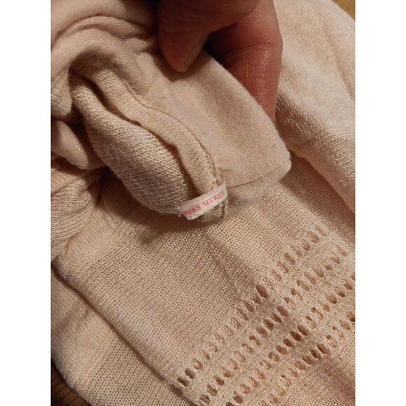 Victoria's Secret Womens M Tank Maxi Knit Dress Pink Ombre Flax Blend Stripe - Picture 7 of 8